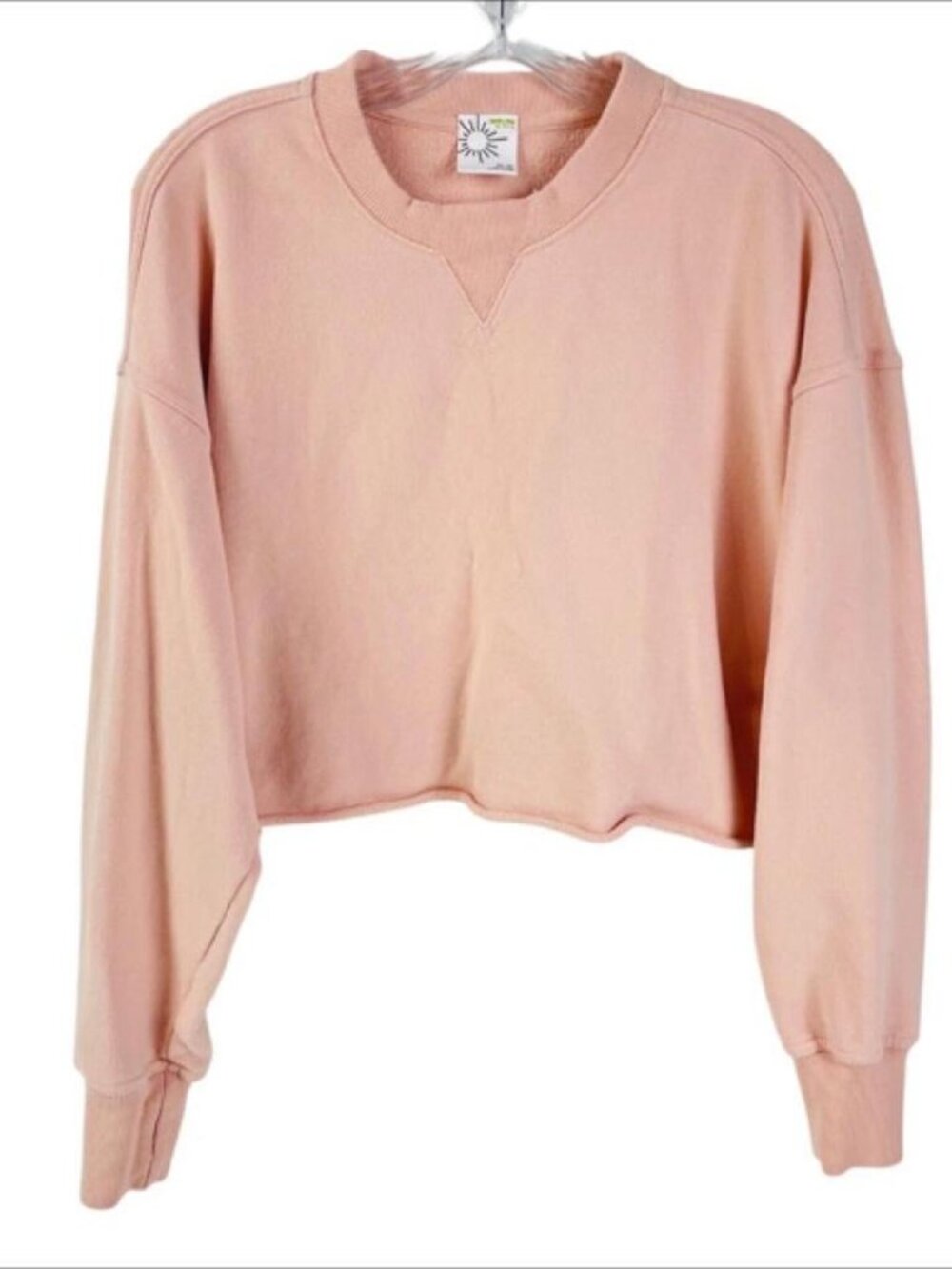 Aerie Offline Cropped Sweatshirt Light Pink Size XS
